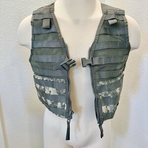 Military Vest Tactical Molle II US Army Gear Camouflage Camo Zips